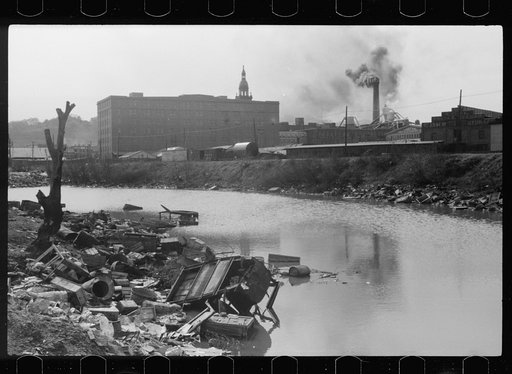 Untitled photo, possibly related to: Stream pollution, Dubuque, Iowa