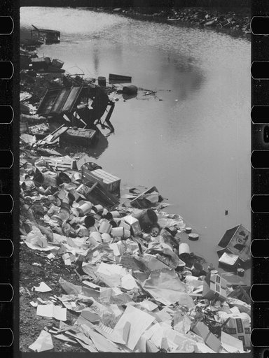 Untitled photo, possibly related to: Stream pollution, Dubuque, Iowa