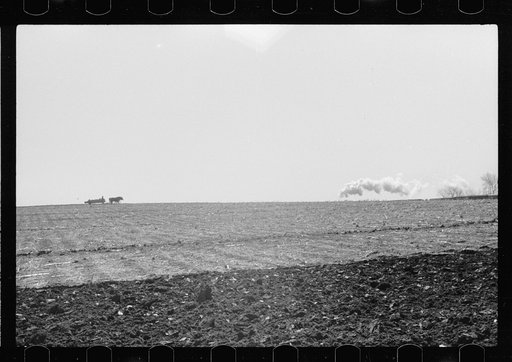 Spreading manure, Greene County, Iowa