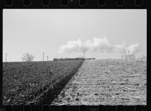 Fresh plowed land, Greene County, Iowa