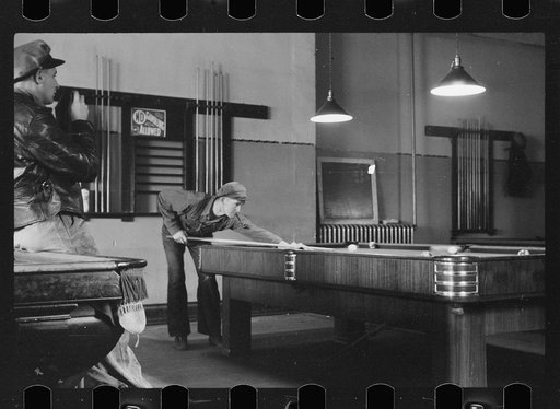 Untitled photo, possibly related to: Poolroom, Scranton, Iowa