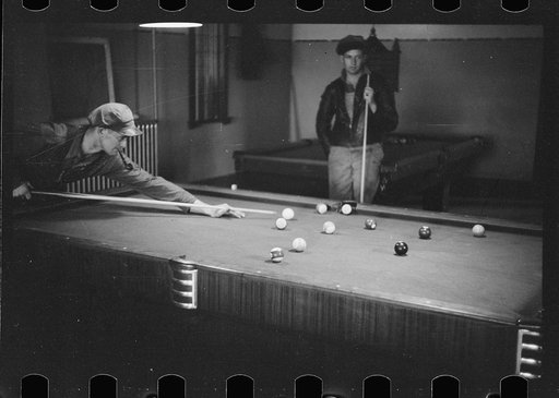Untitled photo, possibly related to: Poolroom, Scranton, Iowa