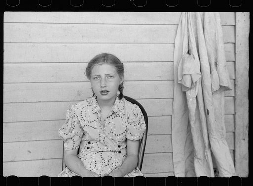 Untitled photo, possibly related to: Little girl, resident of Woodbine, Iowa
