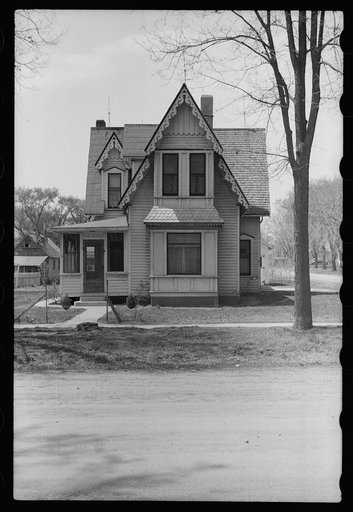 Residential street, Woodbine, Iowa