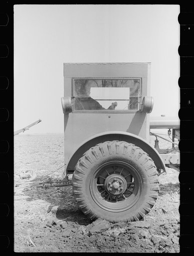Tractor with cab, Grundy County, Iowa