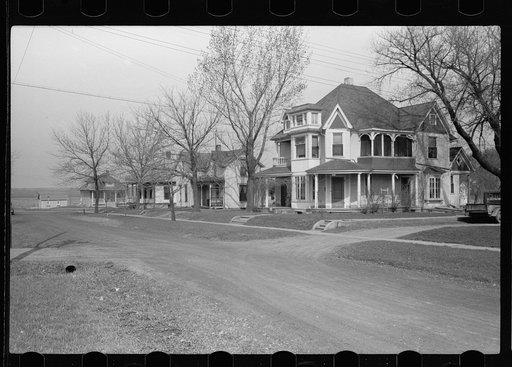 Residential street, Grundy Center, Iowa