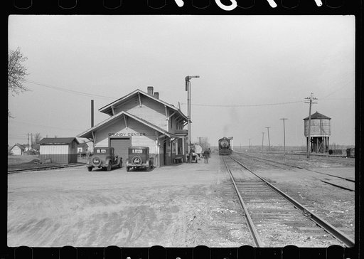 Railroad station, Grundy Center, Iowa