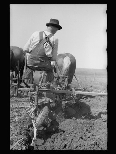 Untitled photo, possibly related to: Plowed sod, Grundy County, Iowa