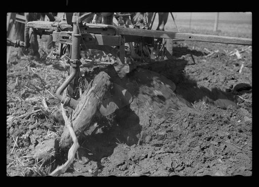 Untitled photo, possibly related to: Plowed sod, Grundy County, Iowa