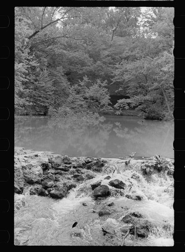 Untitled photo, possibly related to: Mountain spring, Missouri Ozark country