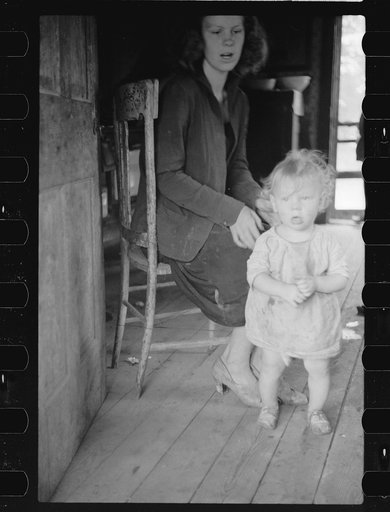 Untitled photo, possibly related to: Child of Ozark Mountains farmer, Missouri
