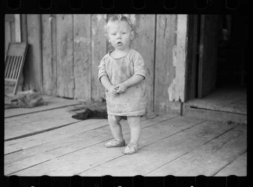 Child of Ozark Mountains farmer, Missouri