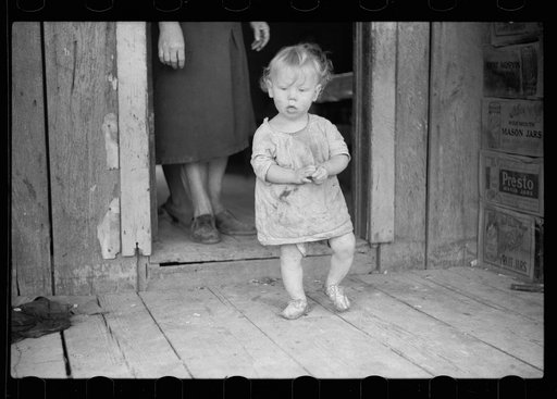 Untitled photo, possibly related to: Child of Ozark Mountains farmer, Missouri