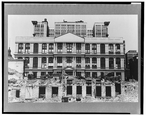 Tearing down buildings, St. Louis, Missouri