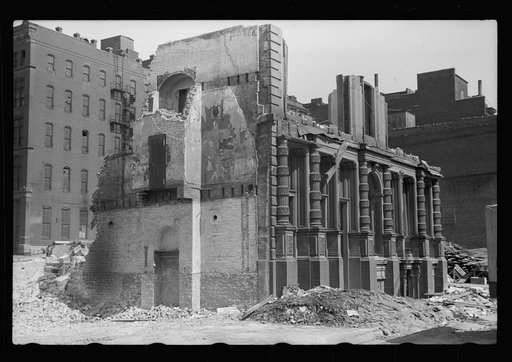 Old building being razed, St. Louis, Missouri