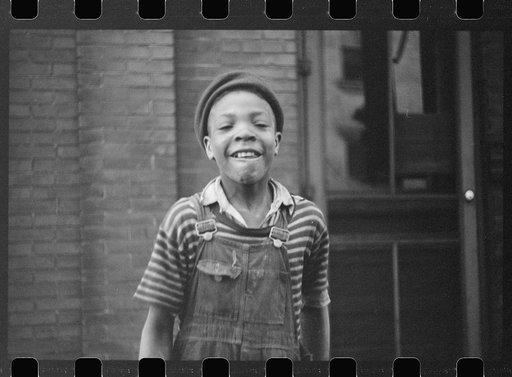 Untitled photo, possibly related to: Young boy, resident of Cairo, Illinois