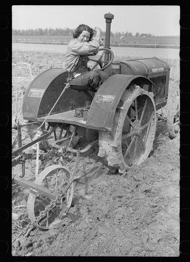 Untitled photo, possibly related to: FSA (Farm Security Administration) rehabilitation borrower with calf, Grant County, Illinois