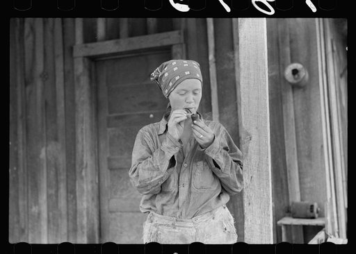 Wife of Ozark Mountains farmer, Missouri