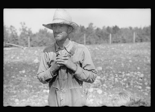 Untitled photo, possibly related to: Ozark farmer and family, Missouri