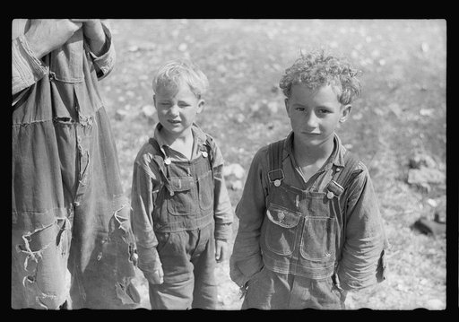 Untitled photo, possibly related to: Ozark farmer and family, Missouri