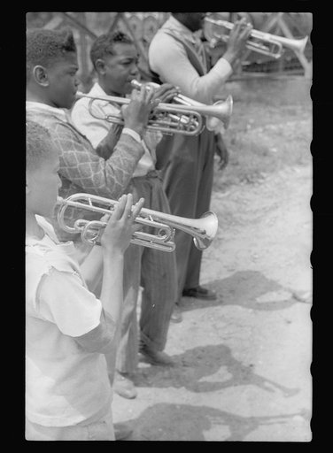 Untitled photo, possibly related to: High school band, Sikeston, Missouri