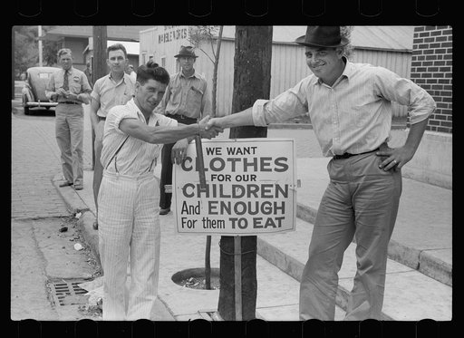 Untitled photo, possibly related to: Employees of Coca-Cola plant on strike, Sikeston, Missouri