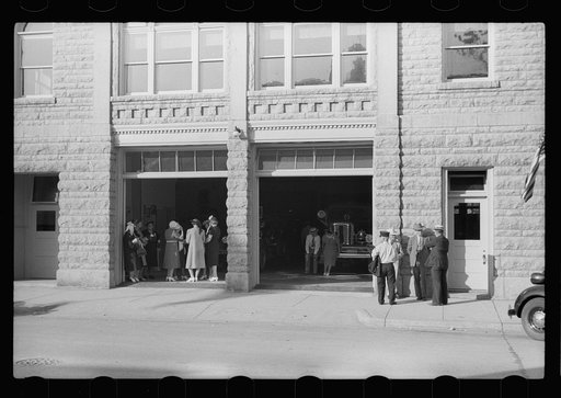 Firemen at convention, Sturgeon Bay, Wisconsin