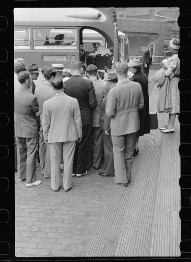 Untitled photo, possibly related to: Greyhound bus station, Harrisburg, Pennsylvania
