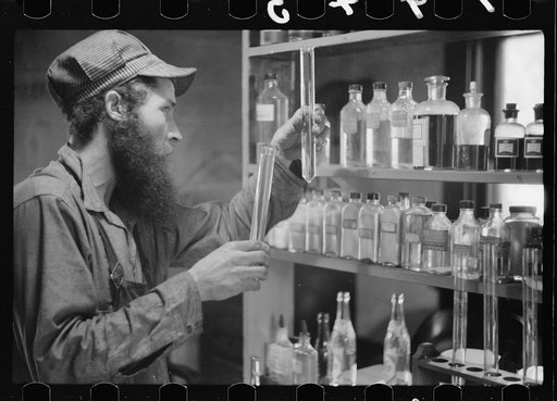 Chemical laboratory at House of David, Benton Harbor, Michigan