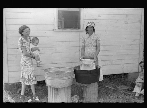 Untitled photo, possibly related to: Water supply for nine company cabins at fruit packing plant, Berrien County, Michigan