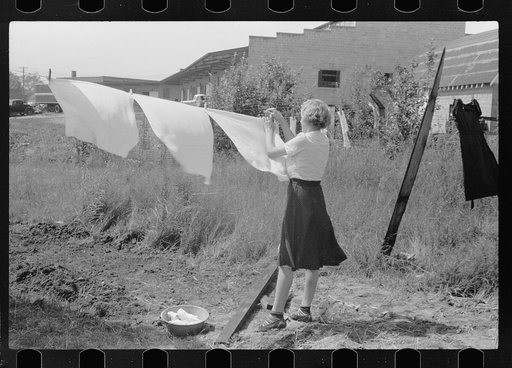 Untitled photo, possibly related to: Water supply for nine company cabins at fruit packing plant, Berrien County, Michigan