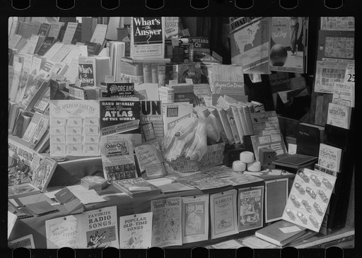 Bookshop window, Chicago, Illinois