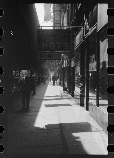 Untitled photo, possibly related to: Under the elevated railway, Chicago, Illinois