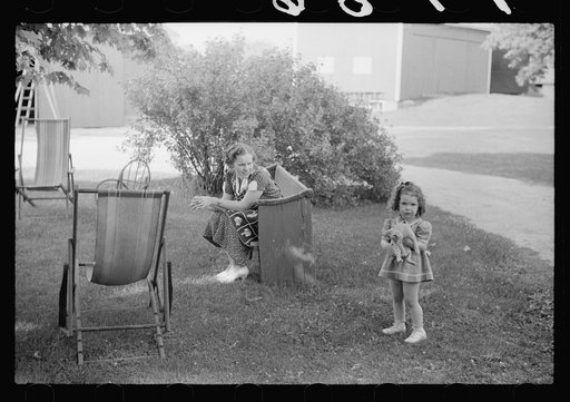 Untitled photo, possibly related to: Daughter of fruit farmer, Berrien County, Michigan