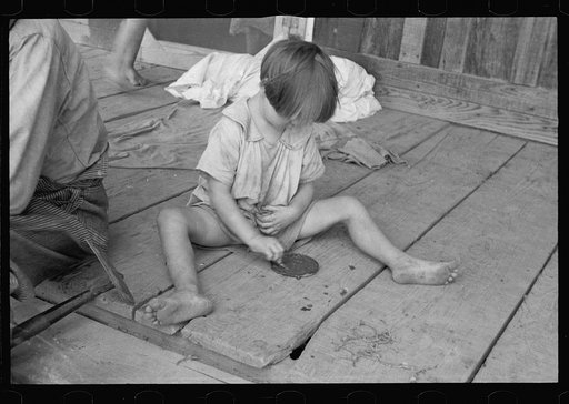 Untitled photo, possibly related to: Daughter of sharecropper, Mississippi County, Arkansas