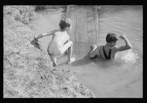 Swimming hole at the Dyess Colony, Mississippi County, Arkansas