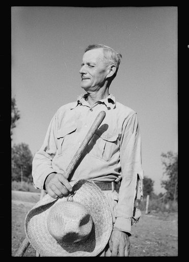 Untitled photo, possibly related to: Farmer who has been resettled on good land, Dyess Colony, Mississippi County, Arkansas