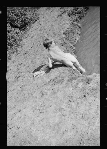 Untitled photo, possibly related to: Swimming hole at the Dyess Colony, Mississippi County, Arkansas