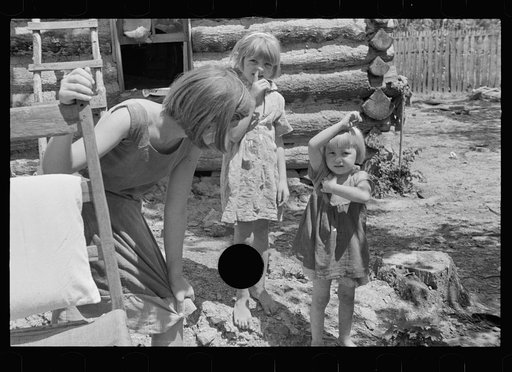 Untitled photo, possibly related to: Children of rehabilitation client resettled in the Ozark Mountains