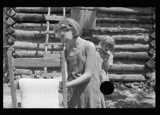 Untitled photo, possibly related to: Children of rehabilitation client resettled in the Ozark Mountains