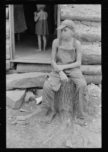 Son of rehabilitation client, Ozark Mountains, Arkansas