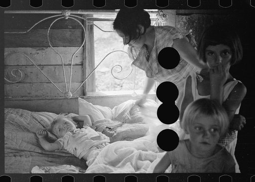 Untitled photo, possibly related to: Sharecropper's wife and children, Arkansas