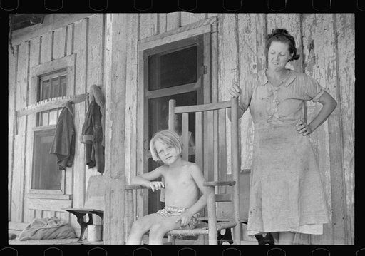 Untitled photo, possibly related to: Wife of a sharecropper, Stortz cotton plantation, Pulaski County, Arkansas