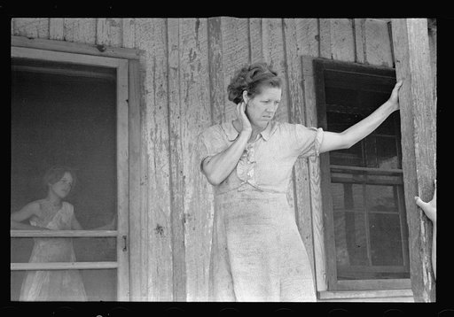 Untitled photo, possibly related to: Wife of a sharecropper, Stortz cotton plantation, Pulaski County, Arkansas