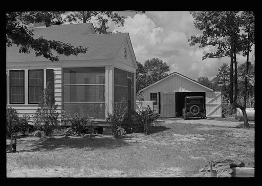 House and garage at Magnolia Homesteads, Lauderdale County, Mississippi