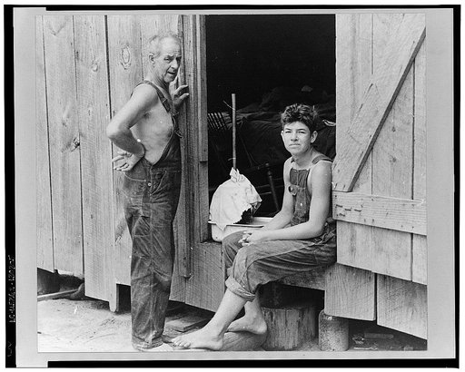 Rehabilitation client and son, Pike County, Mississippi