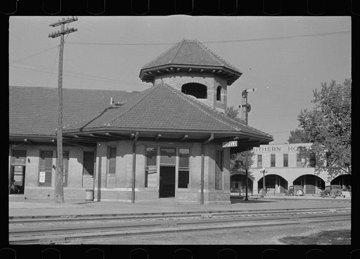Railroad station at Tupelo, Mississippi