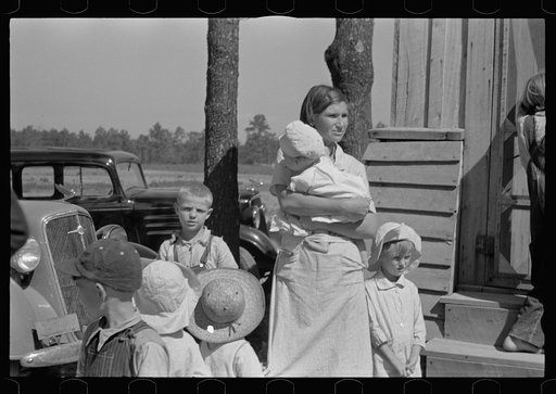 Untitled photo, possibly related to: Wife and children of resettled farmer, Jackson County, Alabama