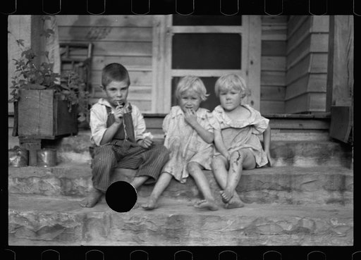 Untitled photo, possibly related to: Children of resettlement farmer, Skyline Farms, Alabama