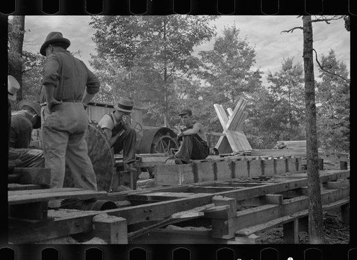 Untitled photo, possibly related to: Sawmill, Skyline Farms, Alabama